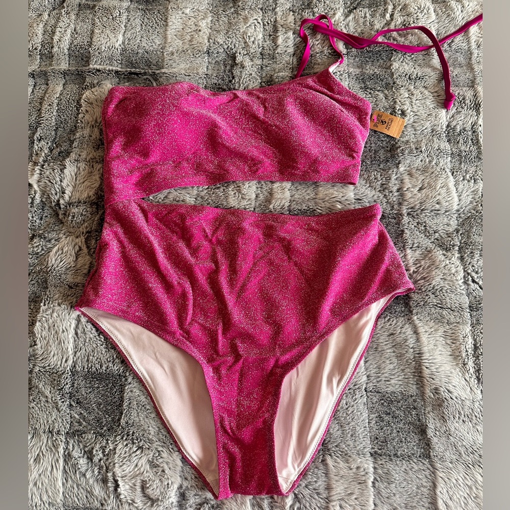 Victoria's secret shine swimsuit pink